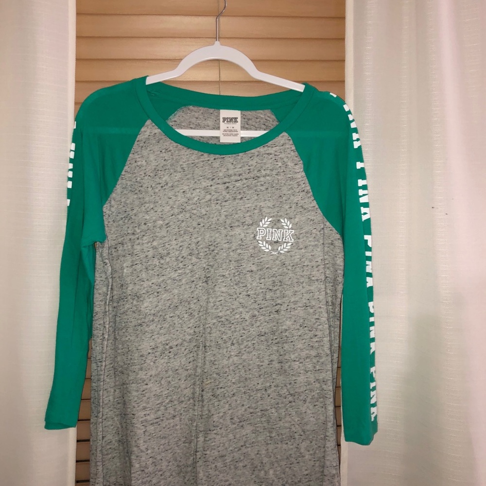 Pink by victorias secret 3/4 length top